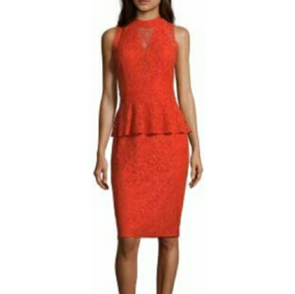 Nicole By Nicole Miller Sleeveless Peplum Dress